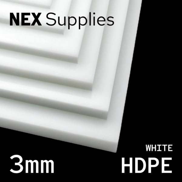 NEX White HDPE Sheet 3 mm